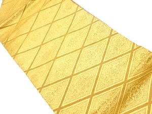 菱に菊模様織出し名古屋帯